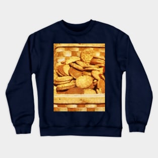 Ginger Snap Cookies in Basket Crewneck Sweatshirt